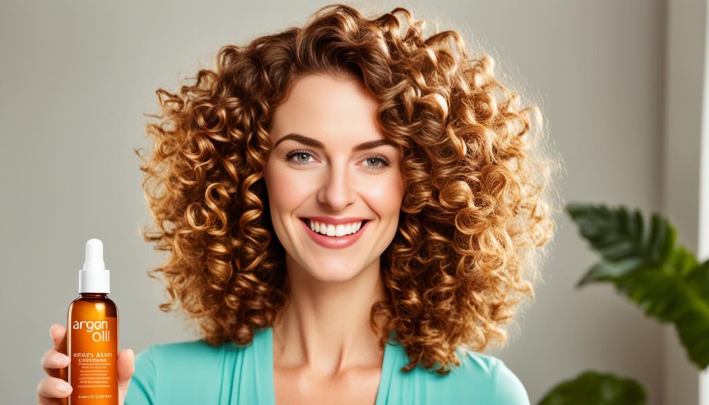 argan oil for frizzy curly hair